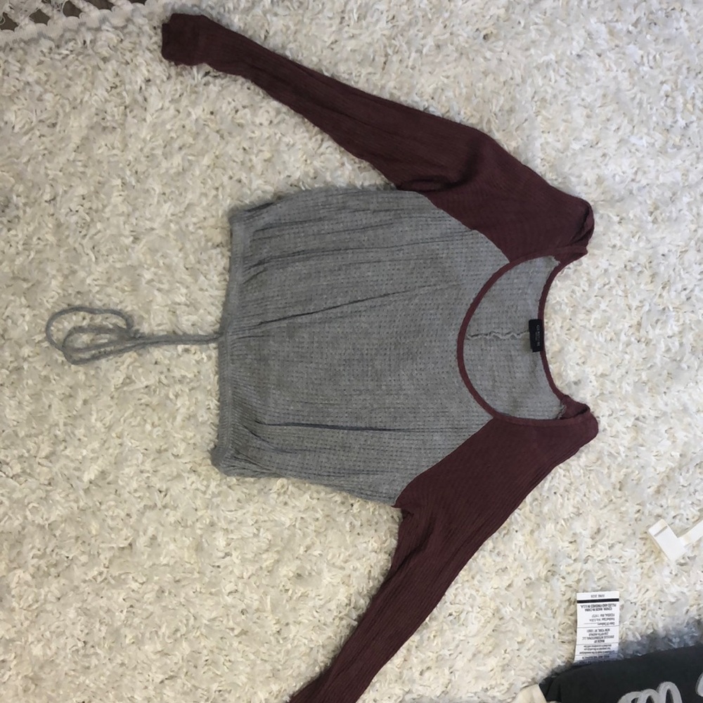 Long sleeve Crop Top
